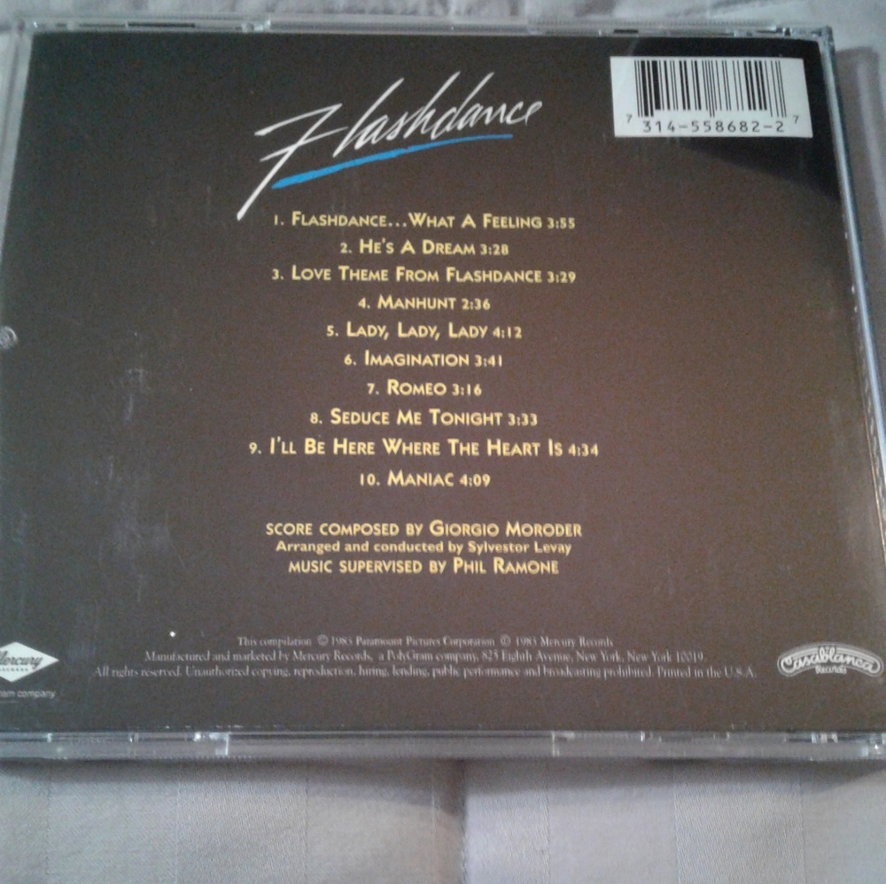 Vintage 80's Movie Flashdance Soundtrack CD - Picture 2 of 2